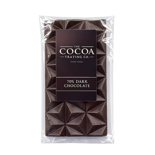 70% Belgian extra dark chocolate bar