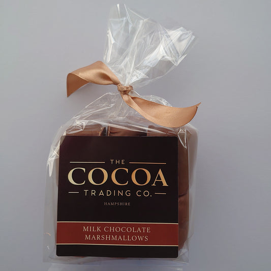 Giant Belgian milk chocolate coated marshmallows