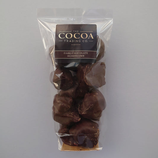 Dark chocolate coated honeycomb chunks